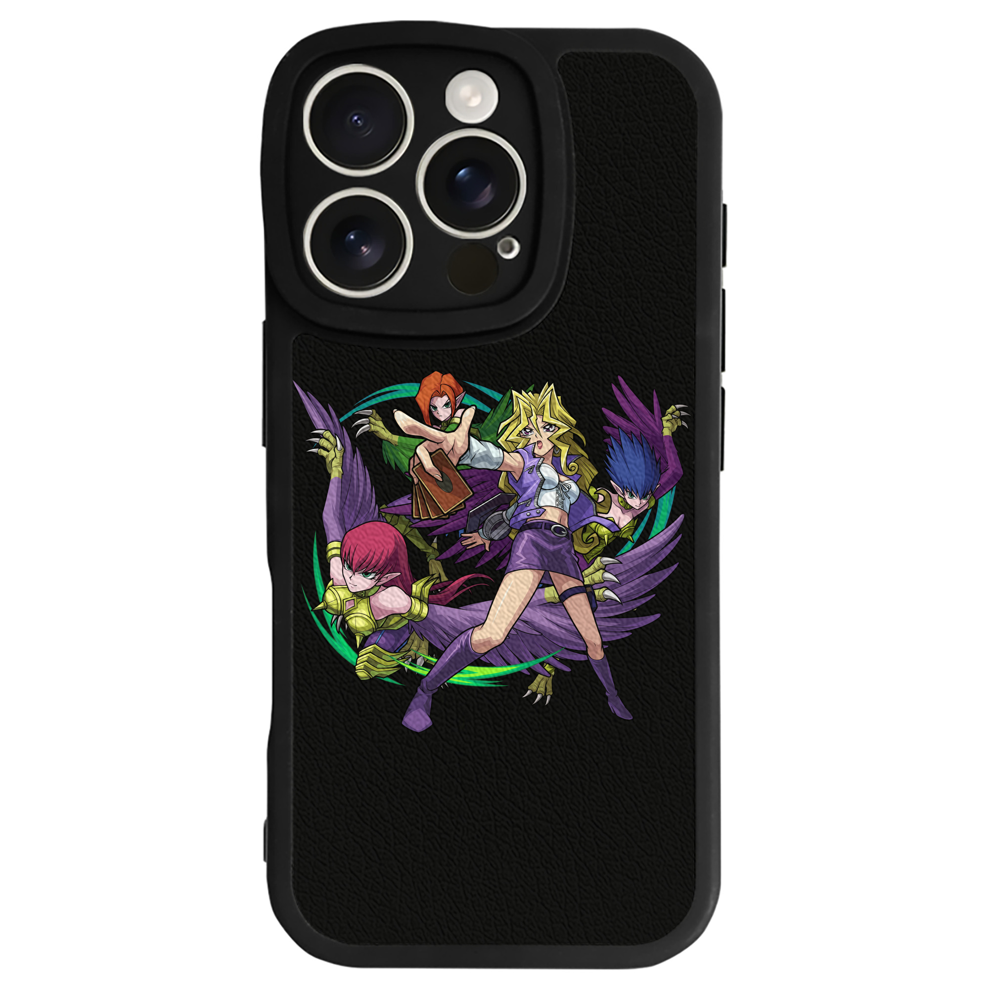 遊☆戯☆王 Yu-Gi-Oh! 【iPhone 16シリーズ対応】シリコンスマホケース（レザー調） 材質：シリコン